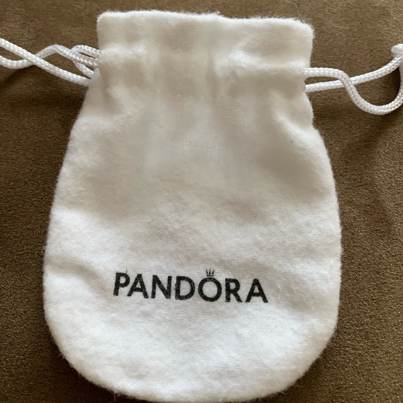 Pandora Open Bangle Charm Bracelet w/ 1 Pandora Charms & 2 Pandora Stoppers EUC - Picture 15 of 16